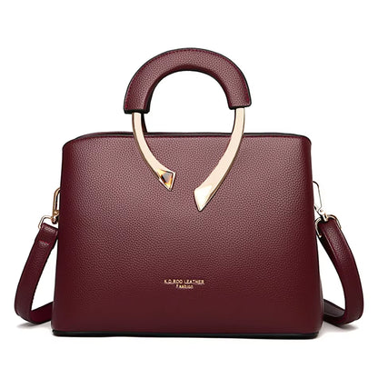 GENUINE  High Quality Pu Leather Casual Tote Luxury Handbags Women Bags Designer Shoulder Crossbody Bags for Women 2025