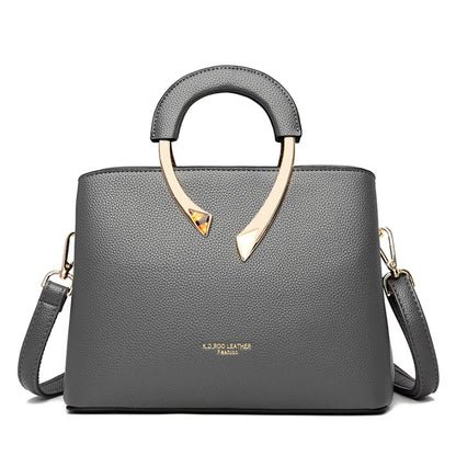 GENUINE  High Quality Pu Leather Casual Tote Luxury Handbags Women Bags Designer Shoulder Crossbody Bags for Women 2025