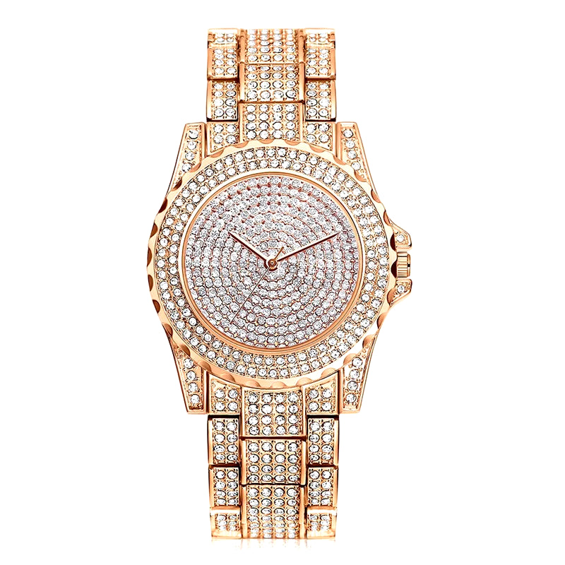 Feminino Relogio Women Watches Crystal Full Steel Ladies Wristwatch Quartz Woman Reloj Hombre Montre Femme Zegarek Damski Saati