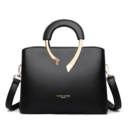 GENUINE  High Quality Pu Leather Casual Tote Luxury Handbags Women Bags Designer Shoulder Crossbody Bags for Women 2025