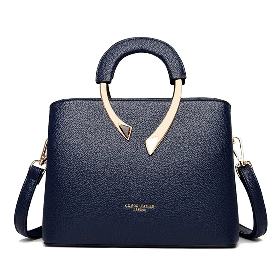 GENUINE  High Quality Pu Leather Casual Tote Luxury Handbags Women Bags Designer Shoulder Crossbody Bags for Women 2025