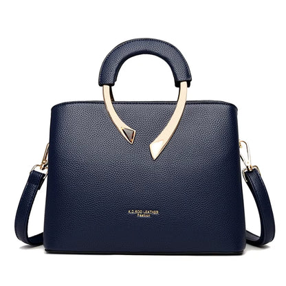 GENUINE  High Quality Pu Leather Casual Tote Luxury Handbags Women Bags Designer Shoulder Crossbody Bags for Women 2025