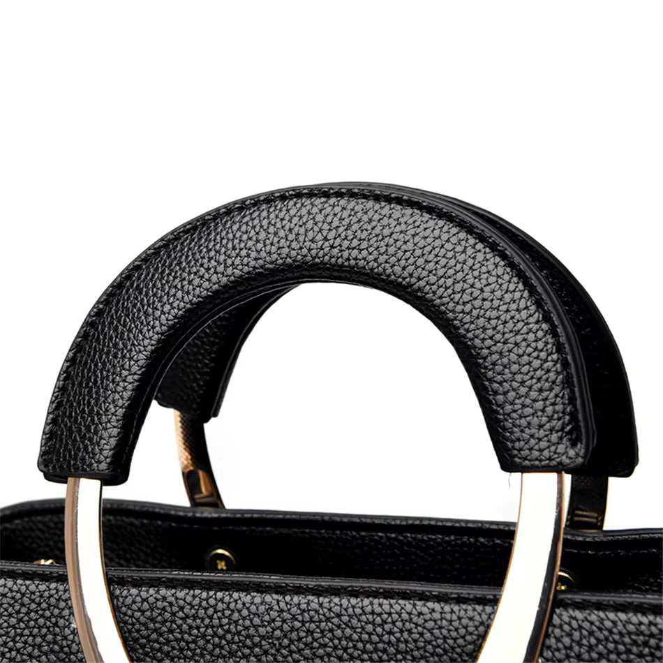 GENUINE  High Quality Pu Leather Casual Tote Luxury Handbags Women Bags Designer Shoulder Crossbody Bags for Women 2025